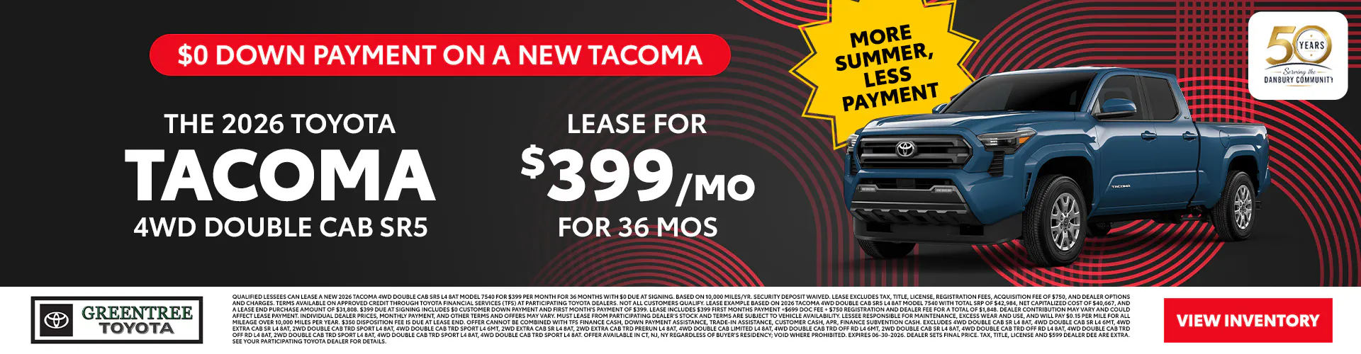 2026 Tacoma 4WD Double Cab SR5