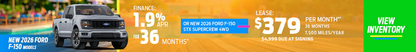 New 2026 Ford F-150 Models OR New 2026 Ford F-150 STX SuperCrew 4WD