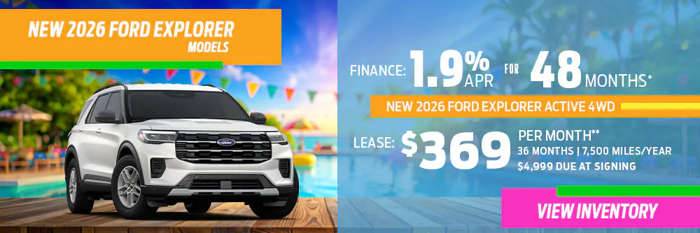 New 2026 Ford Explorer Models OR New 2026 Ford Explorer Active 4WD | Diehl Ford of Sharon