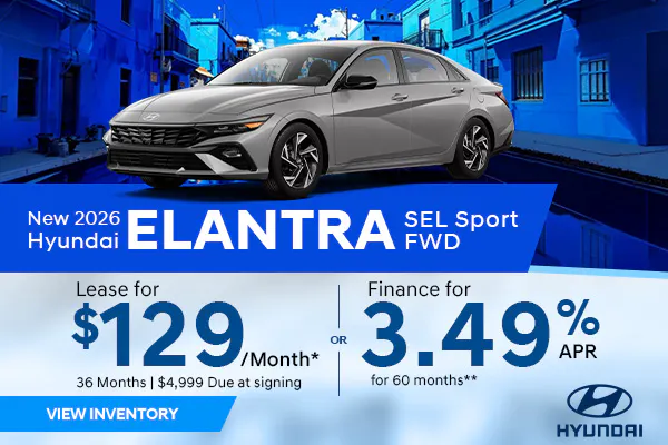 New 2026 Hyundai Elantra SEL Sport FWD