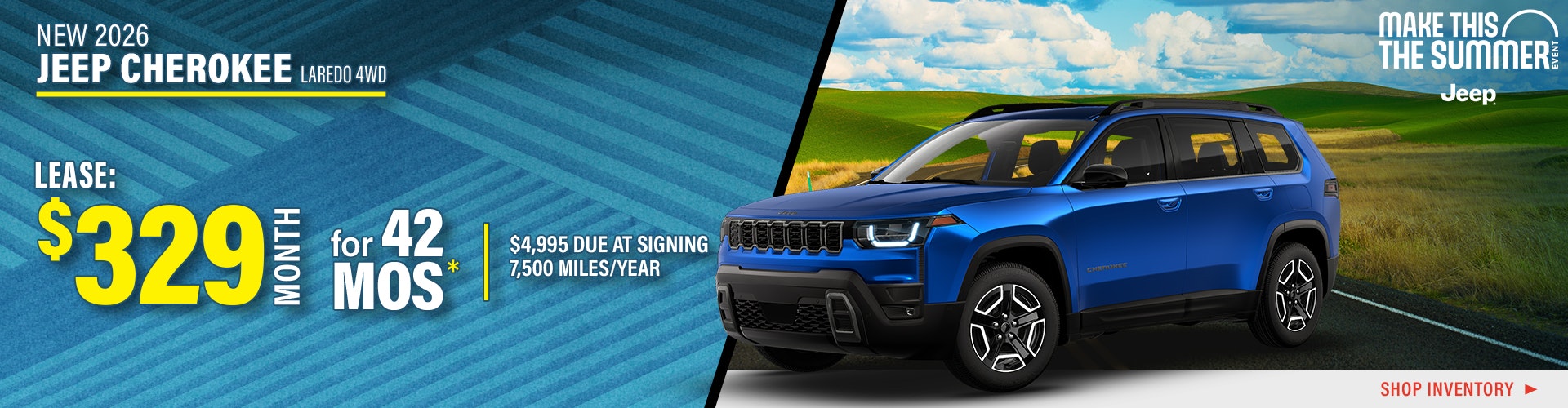 New 2026 Jeep Cherokee Laredo 4WD