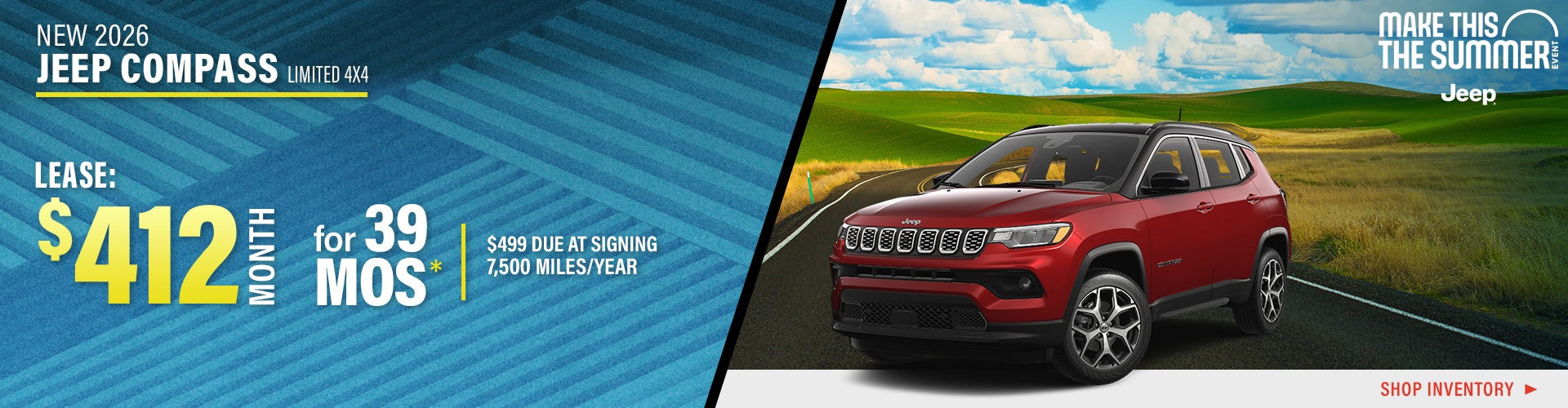 New 2026 Jeep Compass Limited 4X4