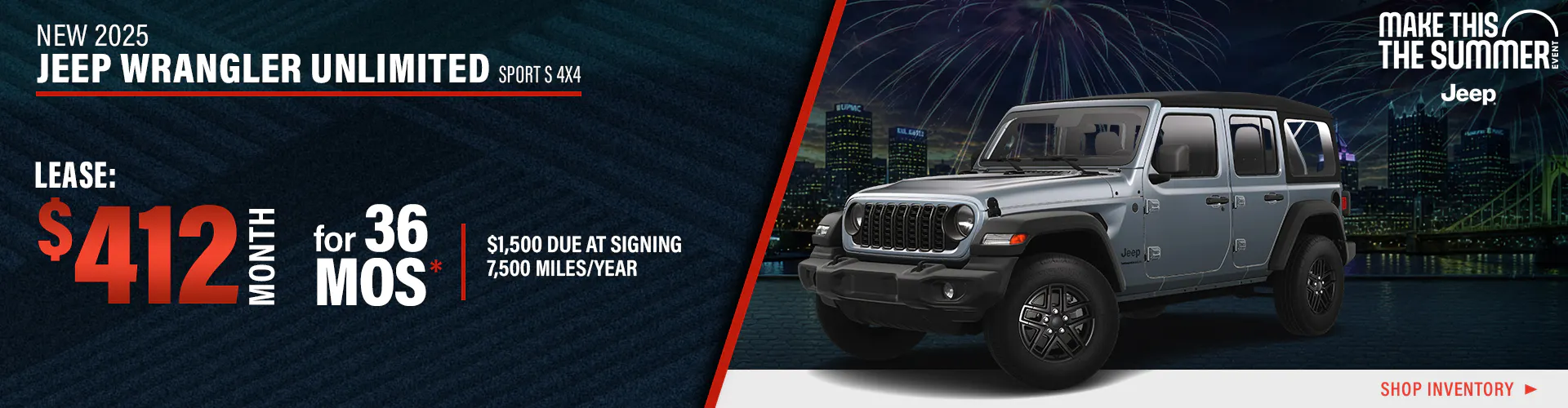 New 2026 Jeep Wrangler Unlimited Sport S 4X4