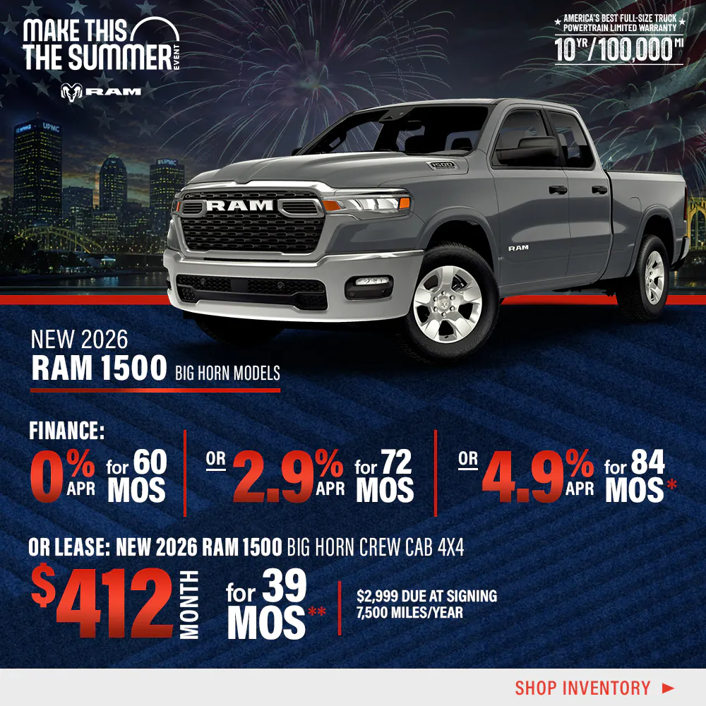 New 2026 Ram 1500 Big Horn Models OR New 2026 Ram 1500 Big Horn Crew Cab 4X4