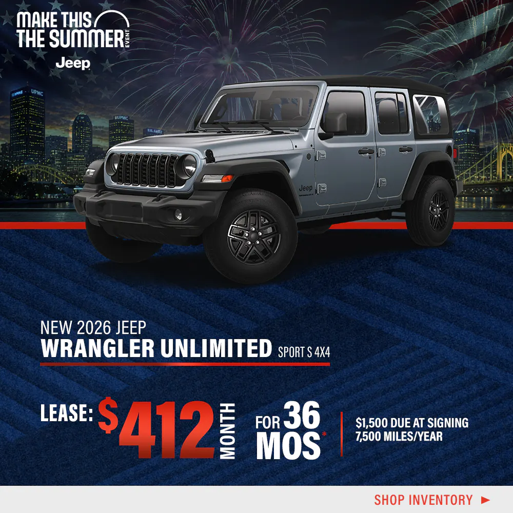 New 2026 Jeep Wrangler Unlimited Sport S 4X4