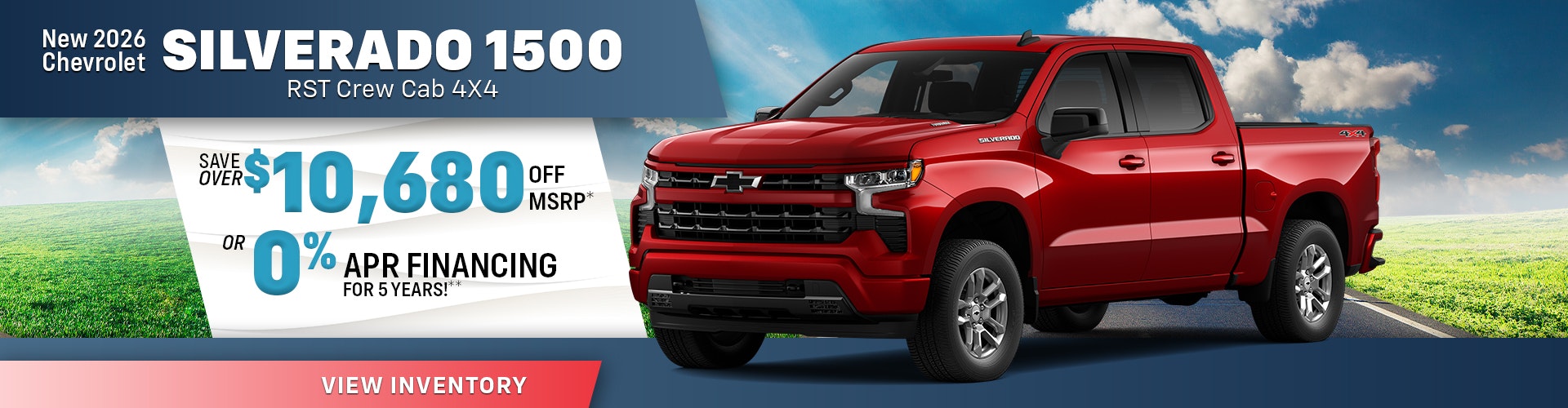 New 2026 Chevrolet Silverado 1500 RST Crew Cab 4X4