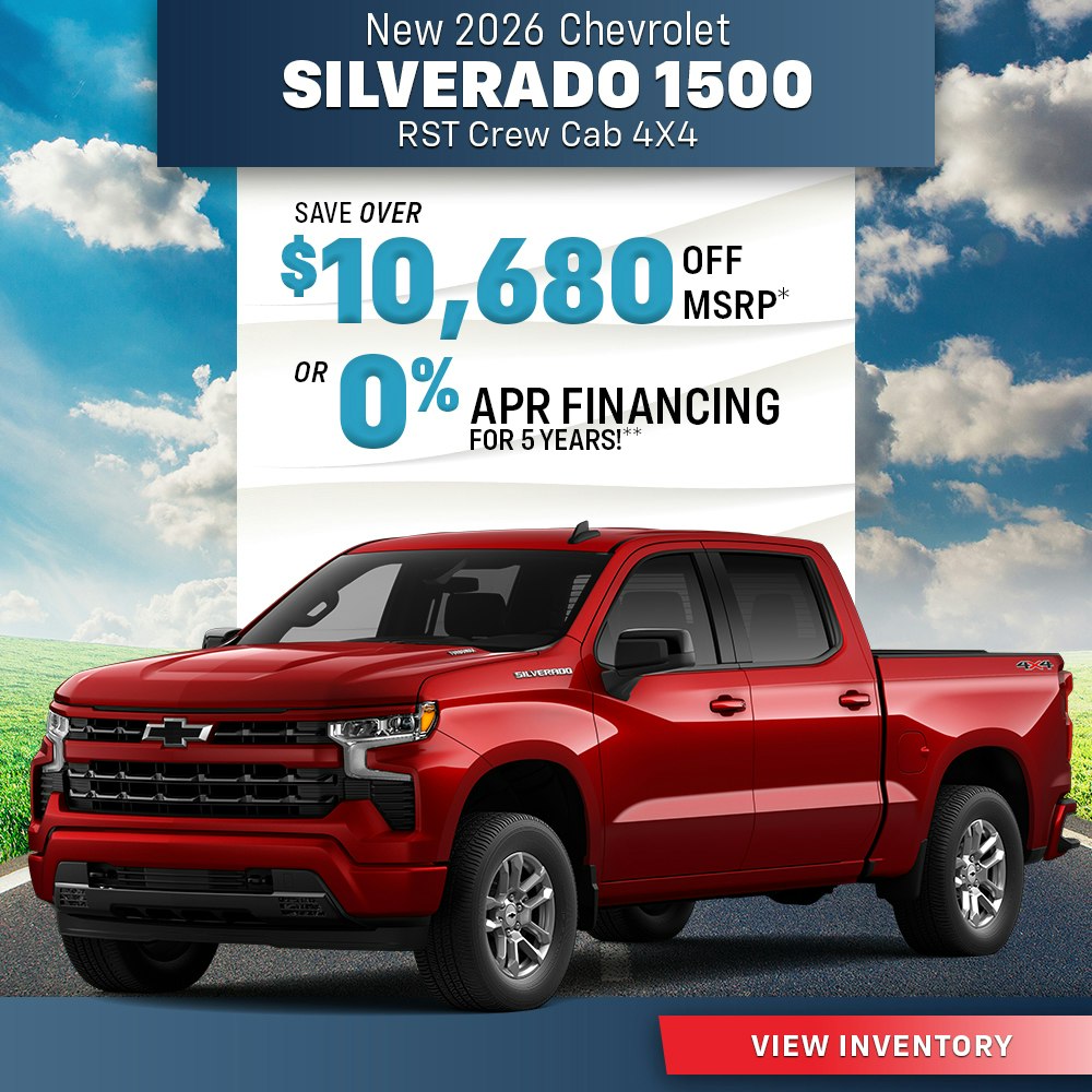 New 2026 Chevrolet Silverado 1500 RST Crew Cab 4X4
