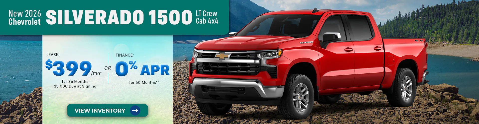 New 2026 Chevrolet Silverado 1500 LT Crew Cab 4X4