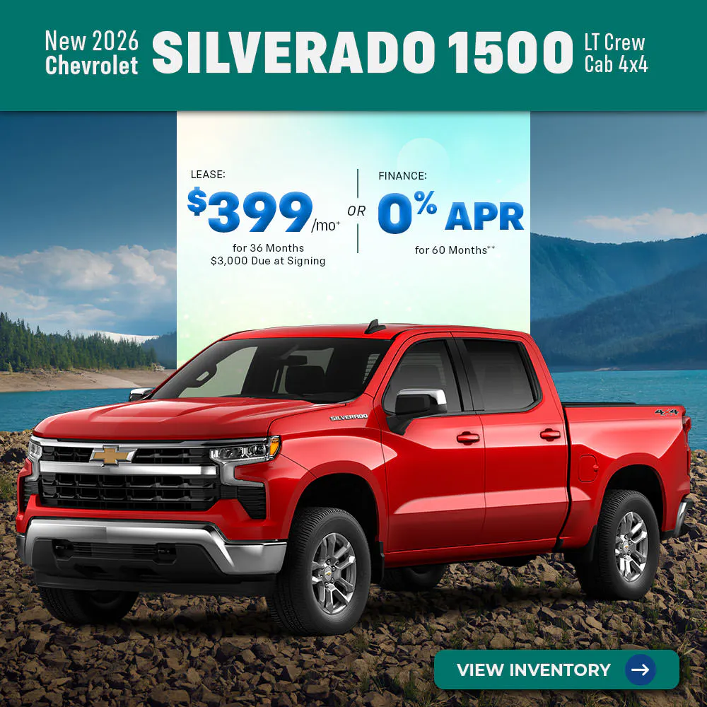 New 2026 Chevrolet Silverado 1500 LT Crew Cab 4X4