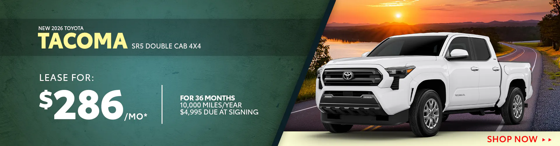 New 2026 Toyota Tacoma SR5 Double Cab 4X4