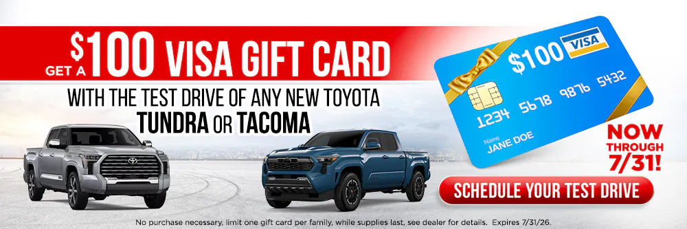 $100 Gift Card Offer | Jim Norton Toyota