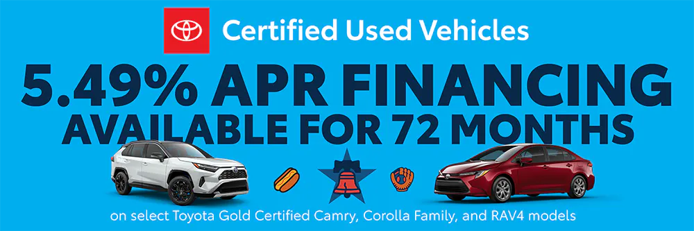 Certified Vehicle APR | Team Toyota of Princeton