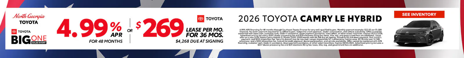 JULY – 2026 Camry Hybrid (SRP)