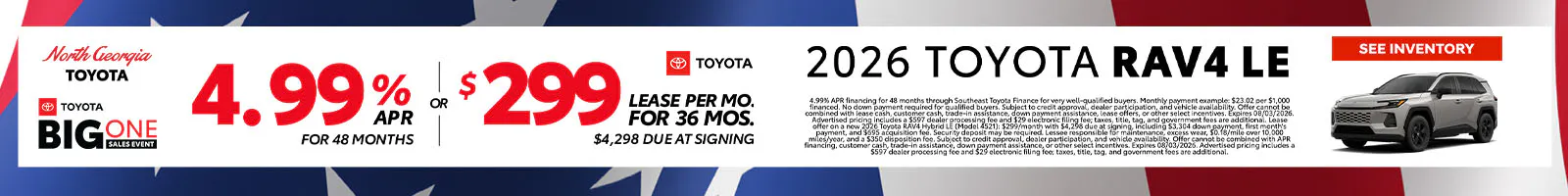 JULY – 2026 RAV4 (SRP)