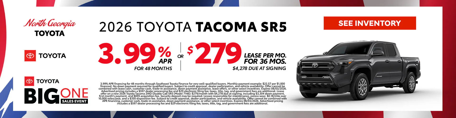 JULY – 2026 Tacoma