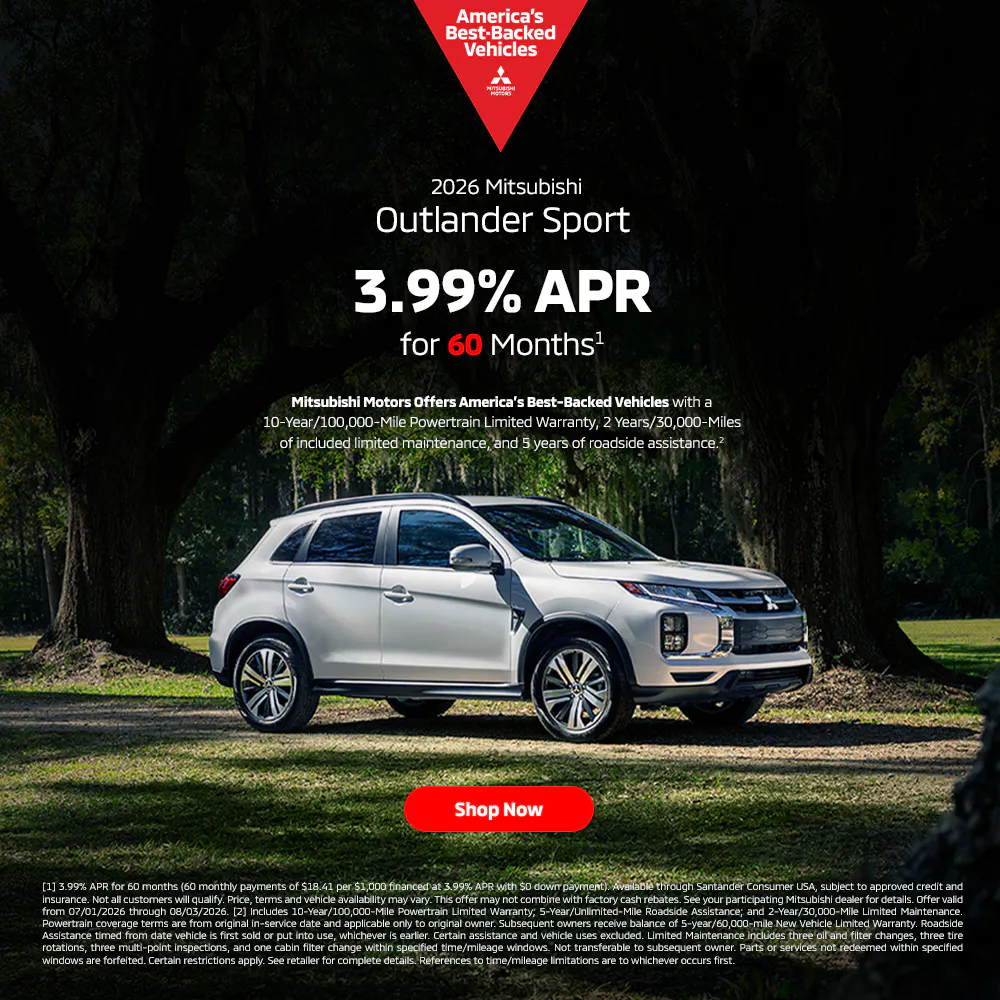 New 2026 Mitsubishi Outlander Sport