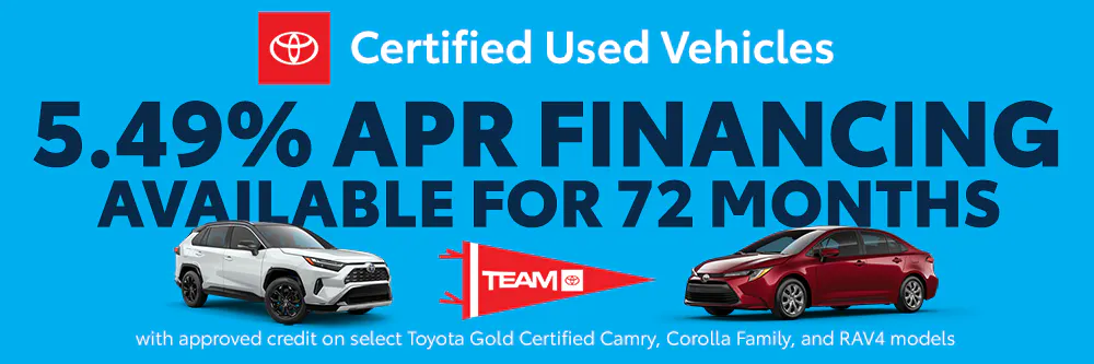 Certified Vehicle APR | Team Toyota of Princeton