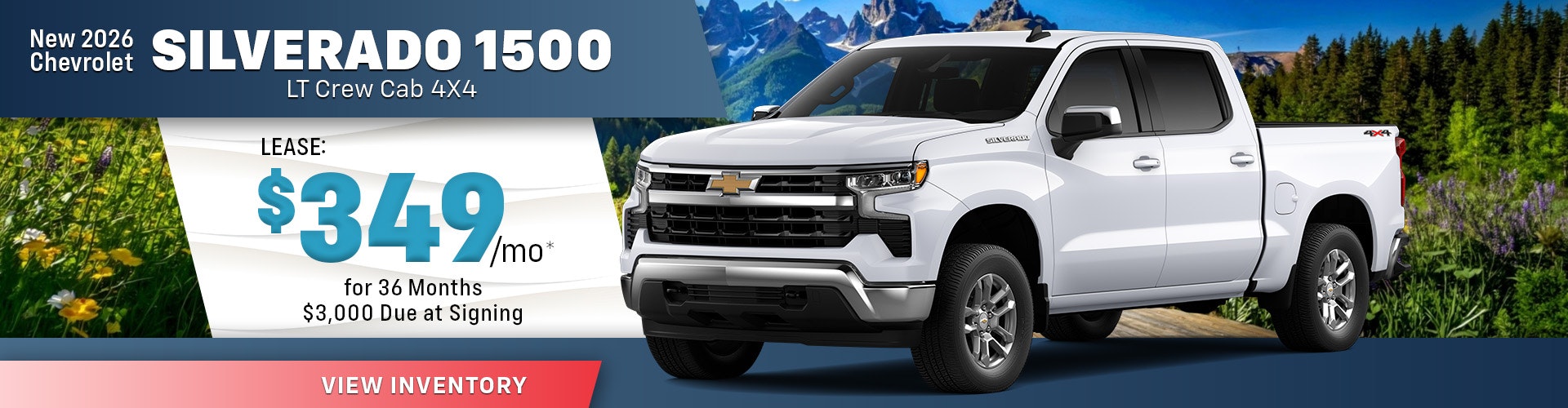 New 2026 Chevrolet Silverado 1500 LT Crew Cab 4X4