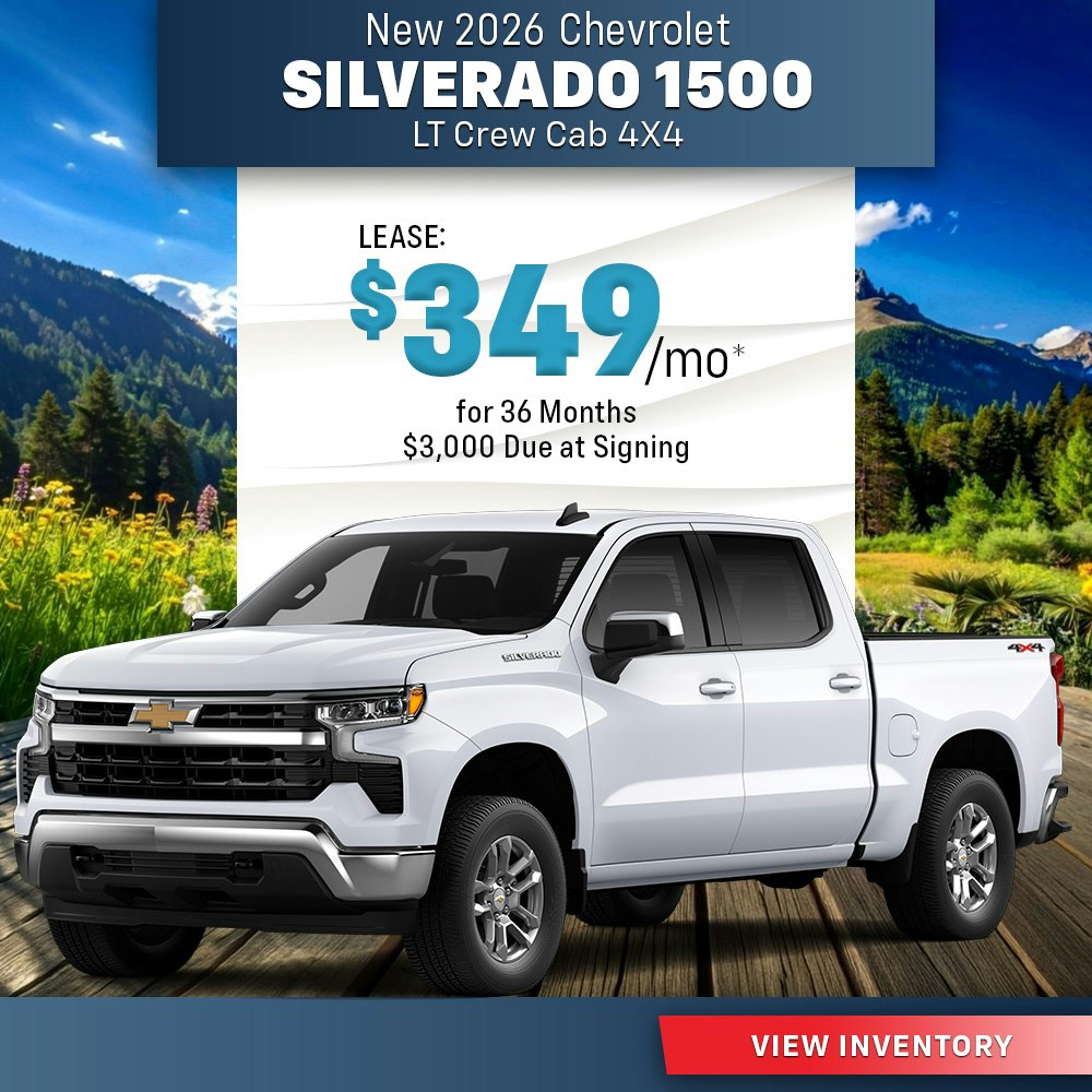 New 2026 Chevrolet Silverado 1500 LT Crew Cab 4X4