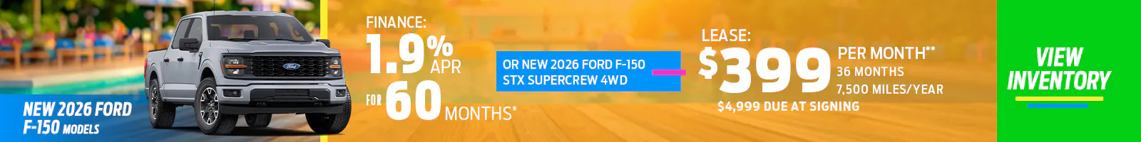 New 2026 Ford F-150 Models OR New 2026 Ford F-150 STX SuperCrew 4WD