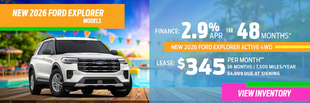 New 2026 Ford Explorer Models OR New 2026 Ford Explorer Active 4WD | Diehl Ford of Sharon