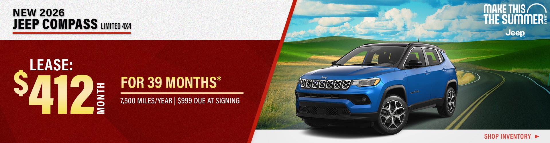 New 2026 Jeep Compass Limited 4X4