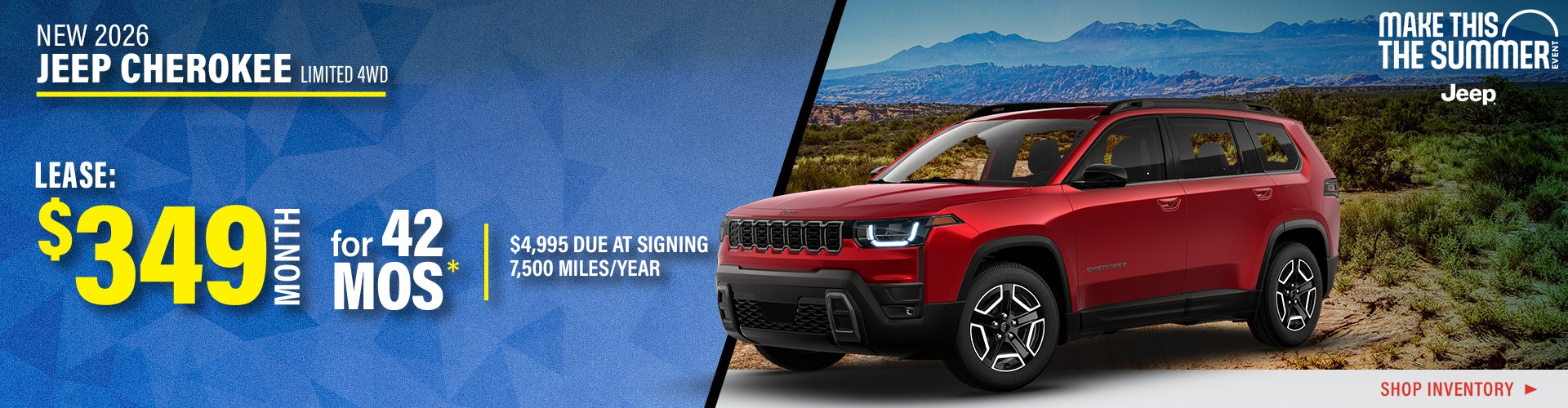 New 2026 Jeep Cherokee Limited 4WD