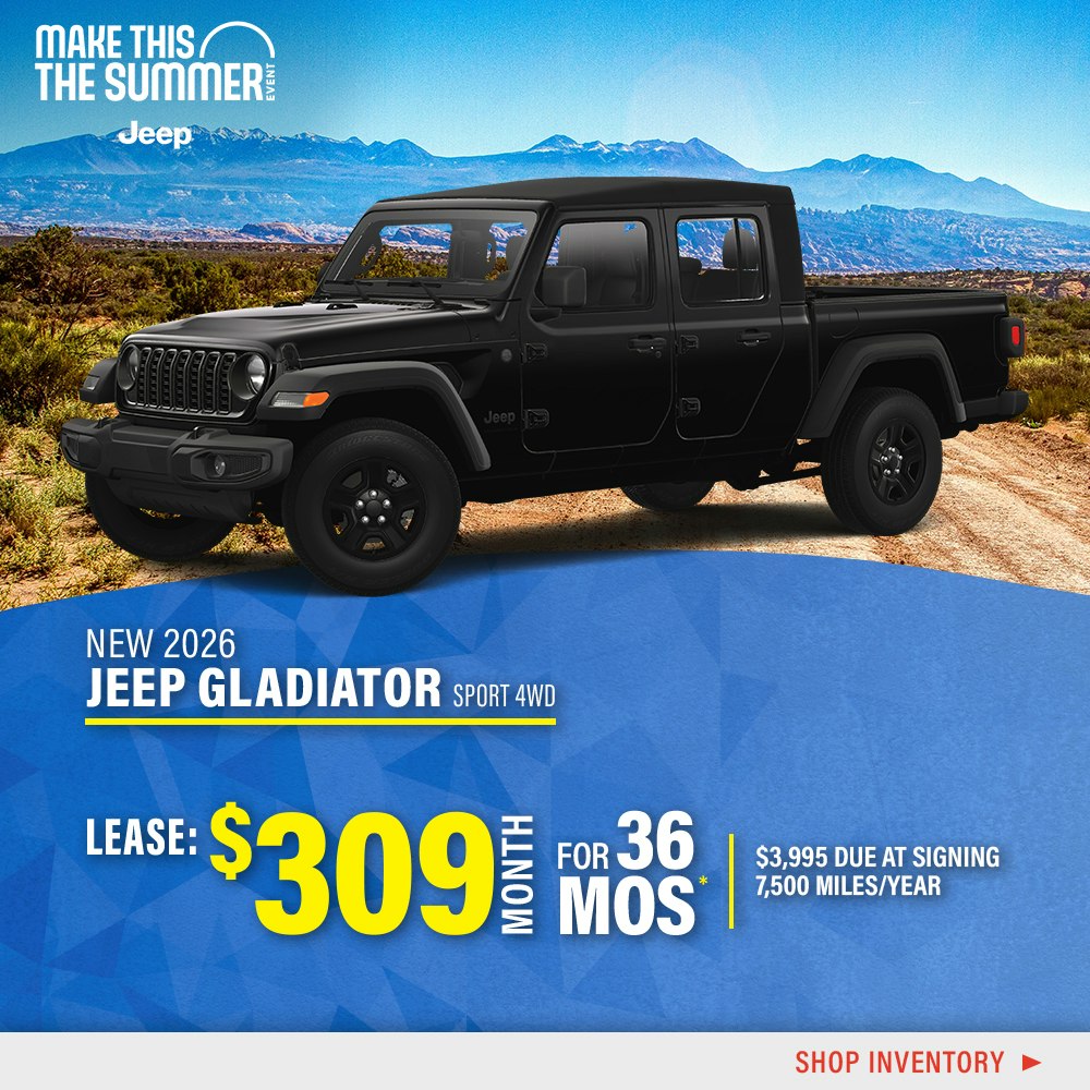 New 2026 Jeep Gladiator Sport 4WD