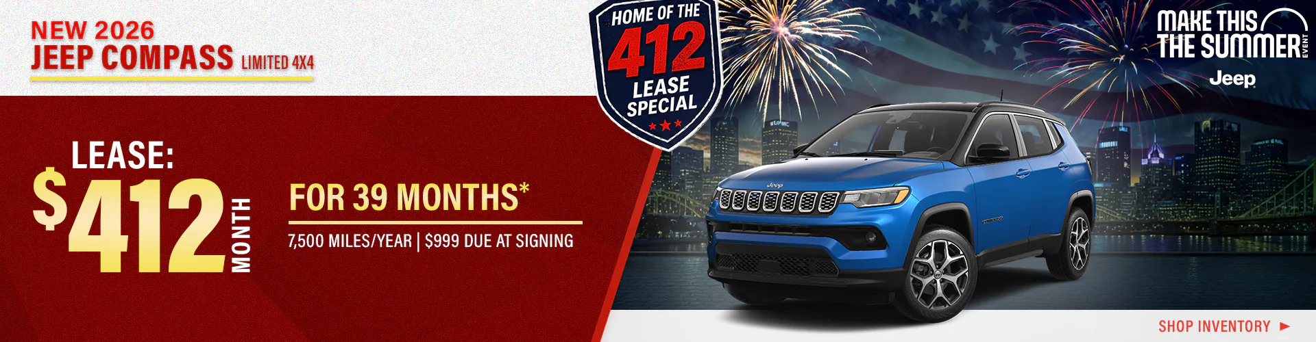 New 2026 Jeep Compass Limited 4X4