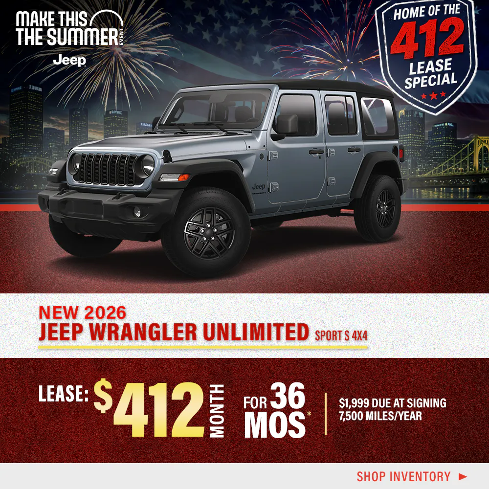 New 2026 Jeep Wrangler Unlimited Sport S 4X4