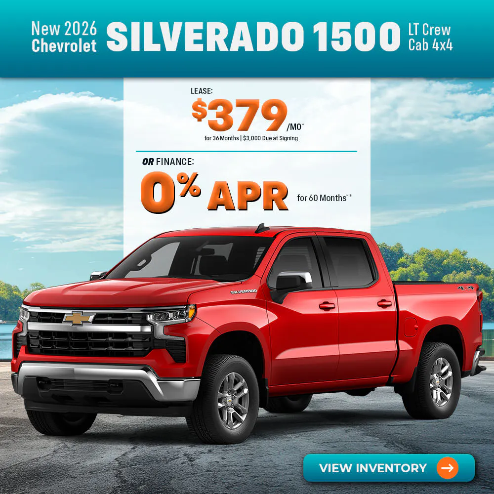 New 2026 Chevrolet Silverado 1500 LT Crew Cab 4X4