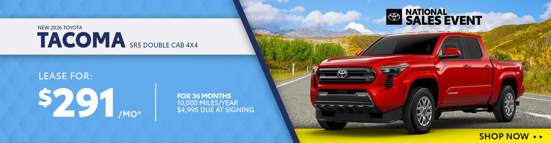 New 2026 Toyota Tacoma SR5 Double Cab 4X4