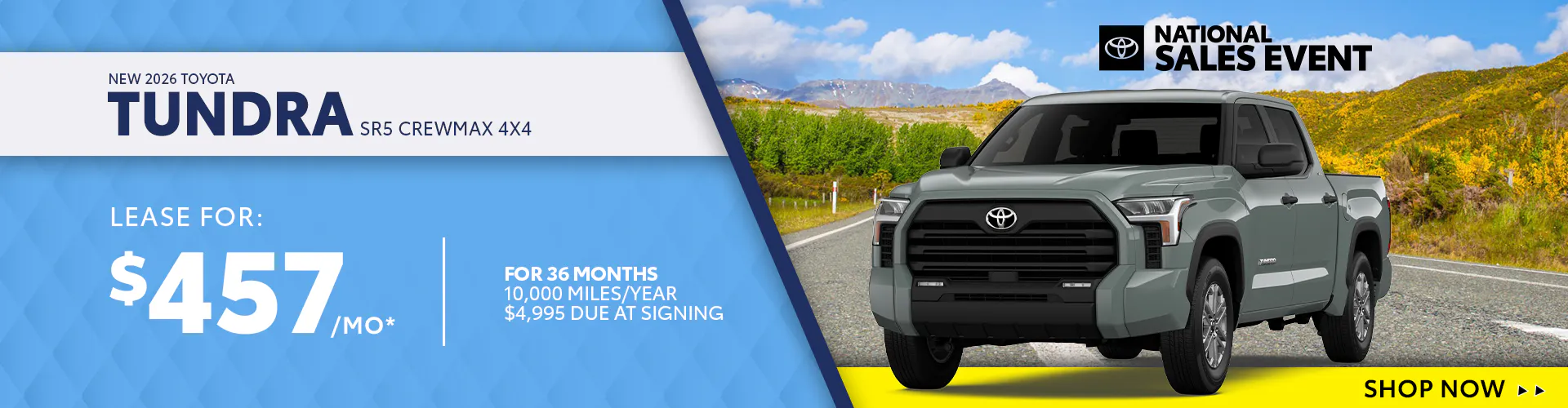 New 2026 Toyota Tundra SR5 CrewMax 4X4
