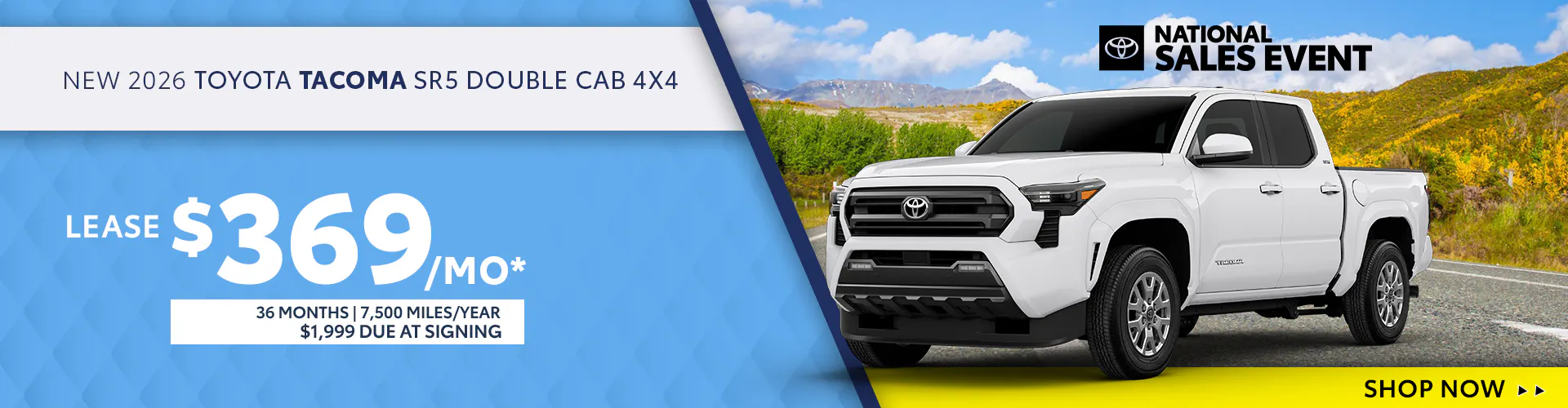 New 2026 Toyota Tacoma SR5 Double Cab 4X4