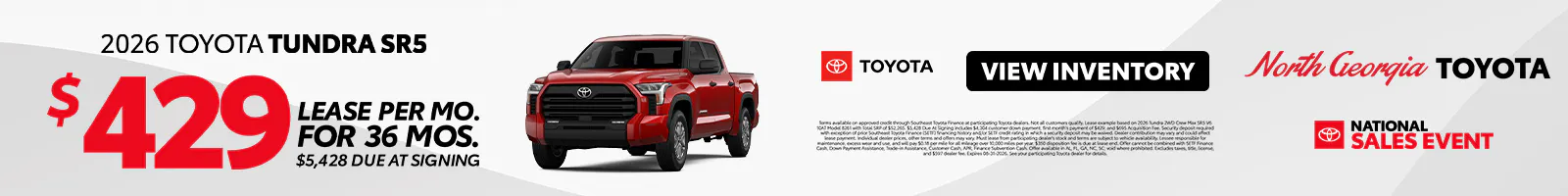 AUG – 2026 Tundra (SRP)