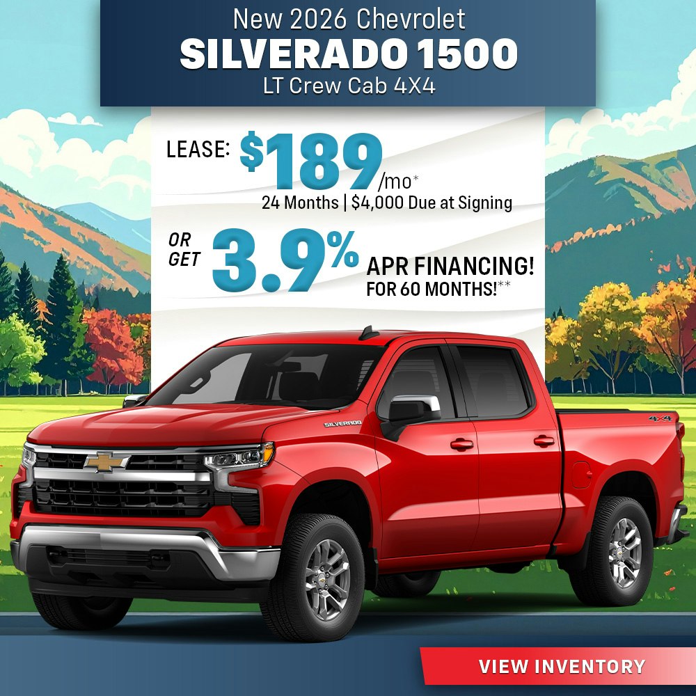 New 2026 Chevrolet Silverado 1500 LT Crew Cab 4X4