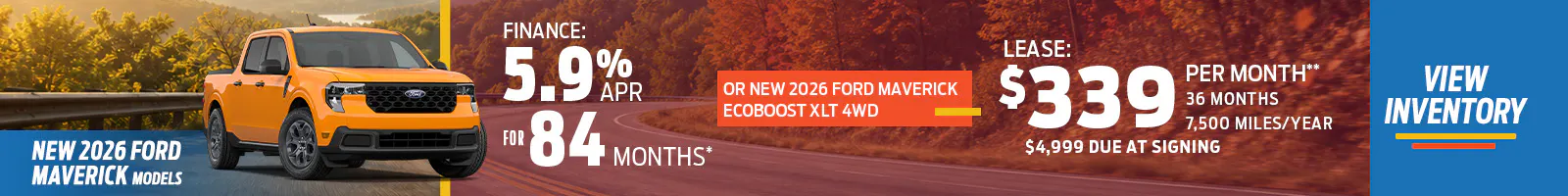New 2026 Ford Maverick Models OR New 2026 Ford Maverick EcoBoost XLT 4WD