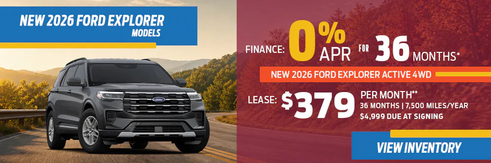 New 2026 Ford Explorer Models OR New 2026 Ford Explorer Active 4WD | Diehl Ford of Sharon