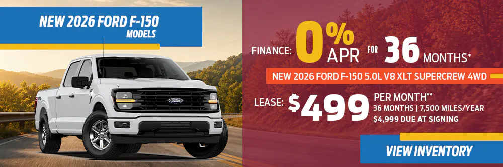 New 2026 Ford F-150 Models OR New 2026 Ford F-150 5.0L V8 XLT SuperCrew 4WD | Diehl Ford of Sharon