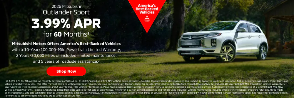 2026 Mitsubishi Outlander Sport | South Park Mitsubishi