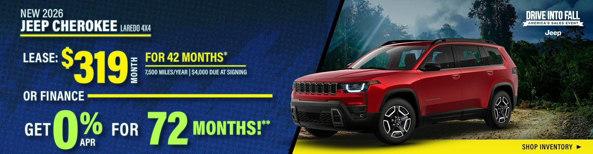 New 2026 Jeep Cherokee Laredo 4X4