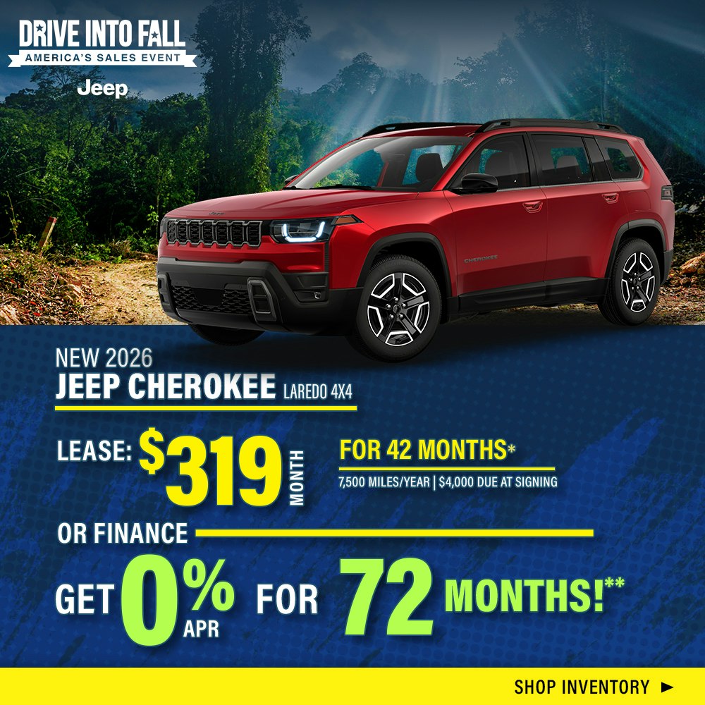 New 2026 Jeep Cherokee Laredo 4X4