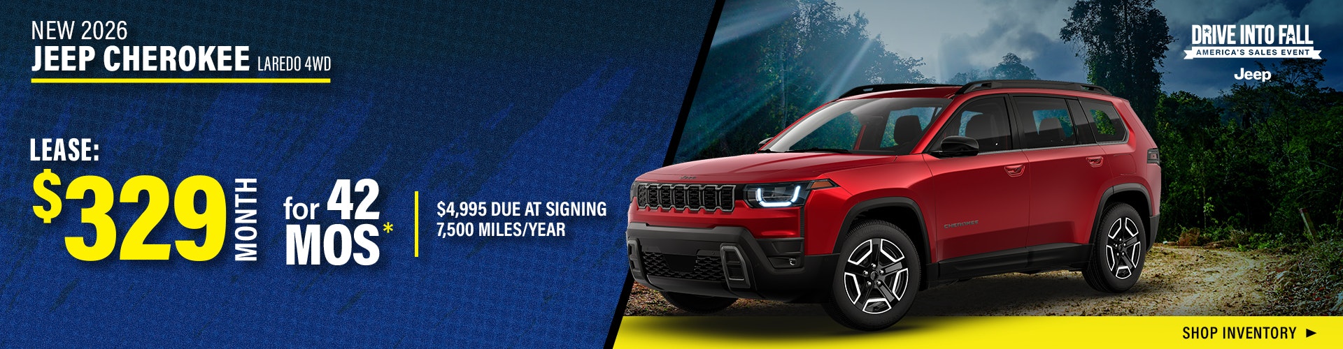 New 2026 Jeep Cherokee Laredo 4WD