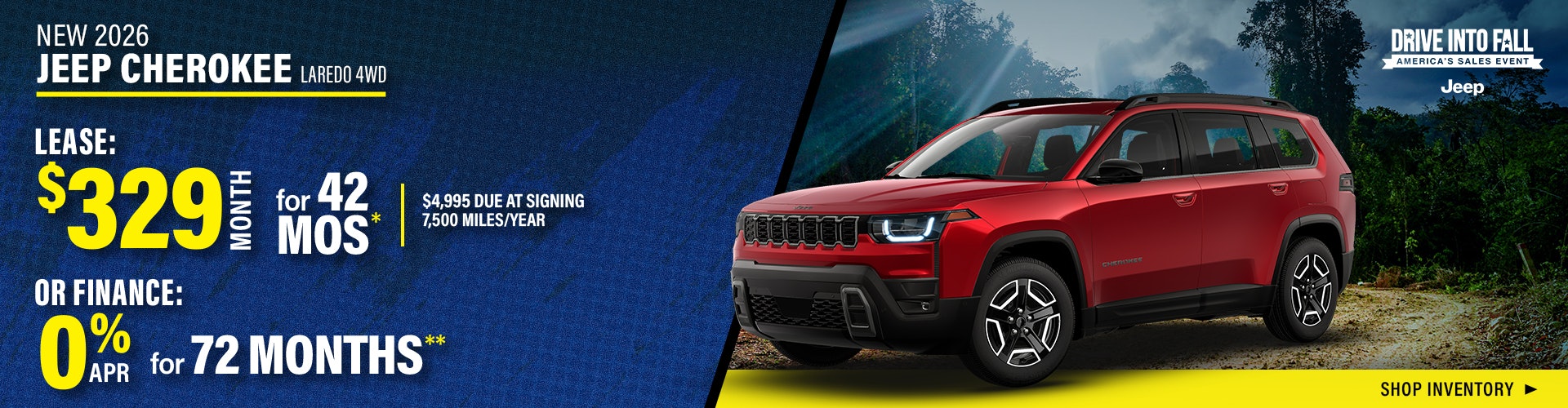 New 2026 Jeep Cherokee Laredo 4WD