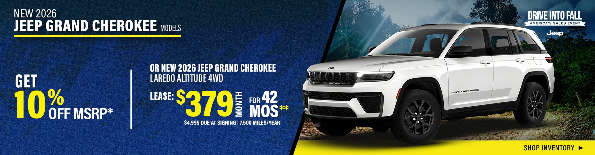 New 2026 Jeep Grand Cherokee Models OR New 2026 Jeep Grand Cherokee Laredo Altitude 4WD