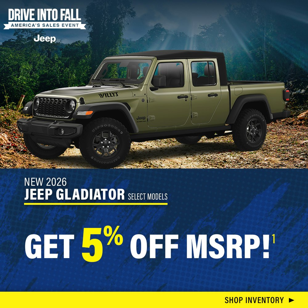New 2026 Jeep Gladiator Select Models