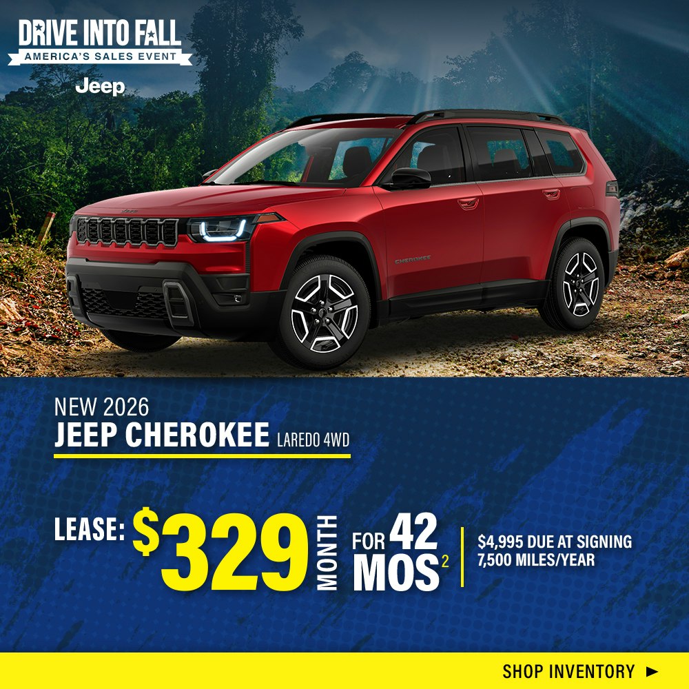 New 2026 Jeep Cherokee Laredo 4WD