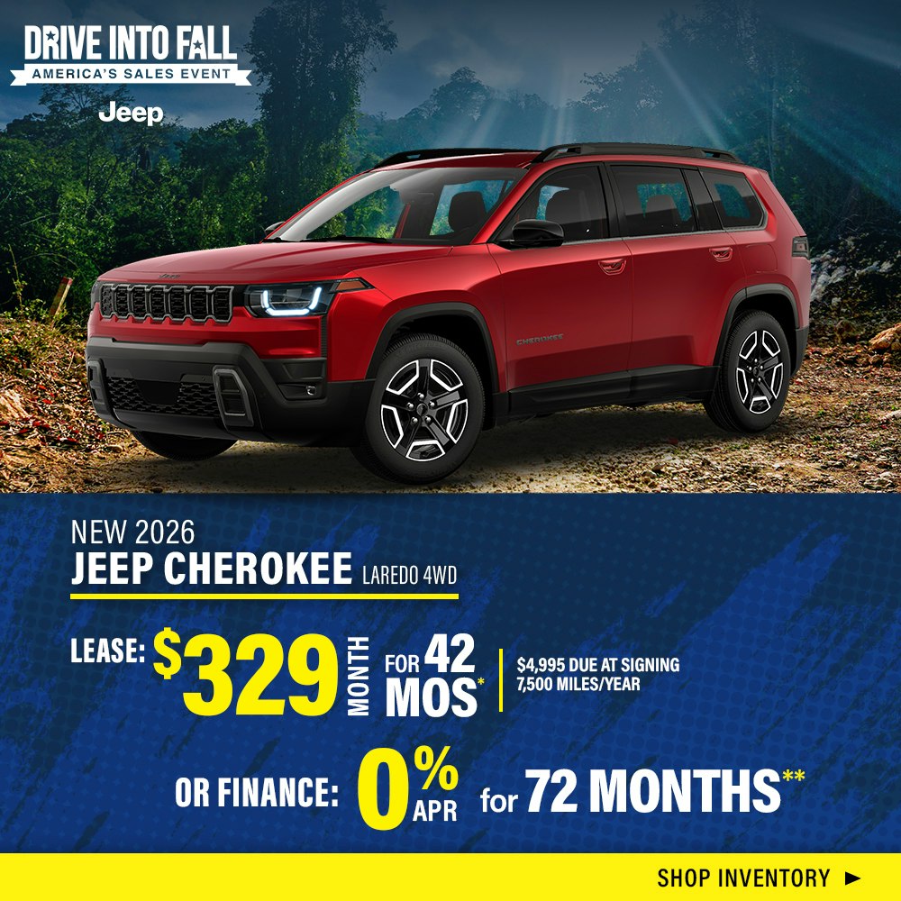 New 2026 Jeep Cherokee Laredo 4WD