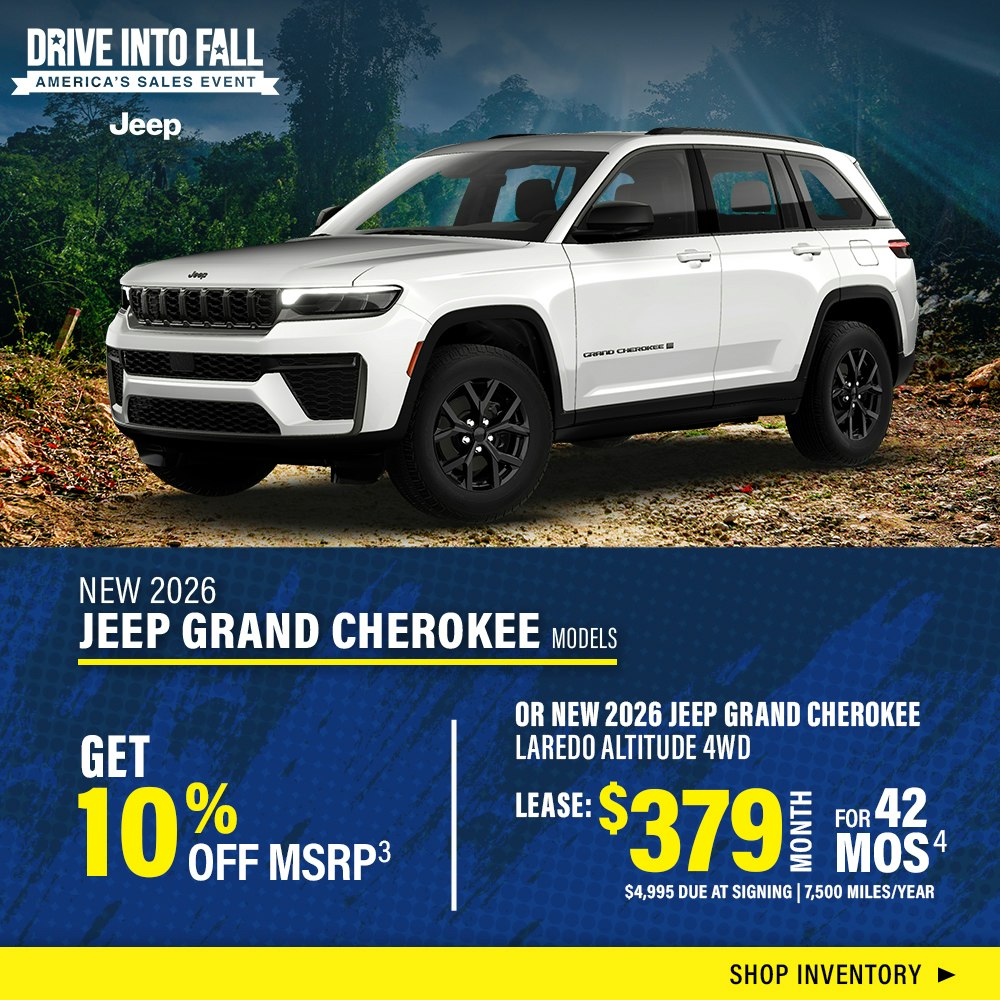 New 2026 Jeep Grand Cherokee Models OR New 2026 Jeep Grand Cherokee Laredo Altitude 4WD