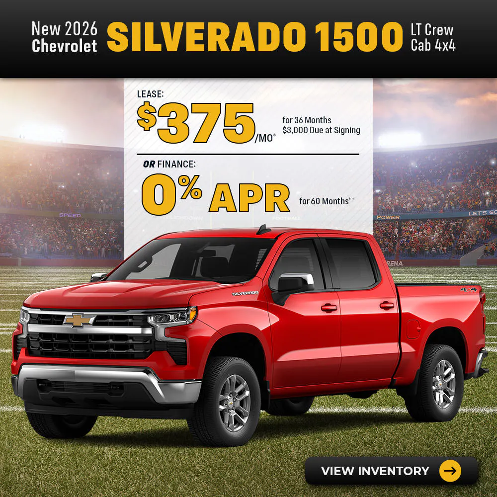 New 2026 Chevrolet Silverado 1500 LT Crew Cab 4X4